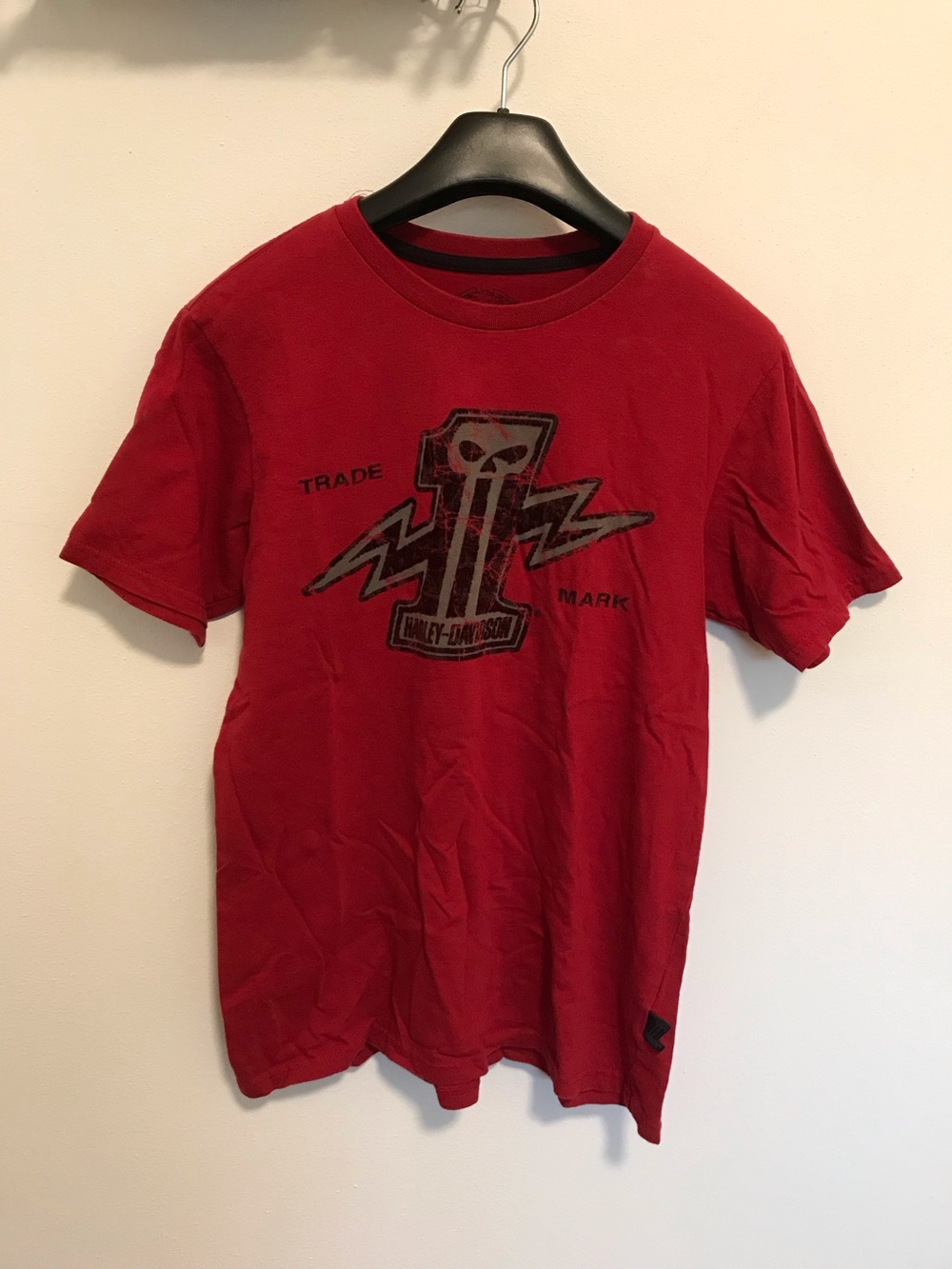 Harley Davidson HDMC #1  Black Label  Distressed T Shirt